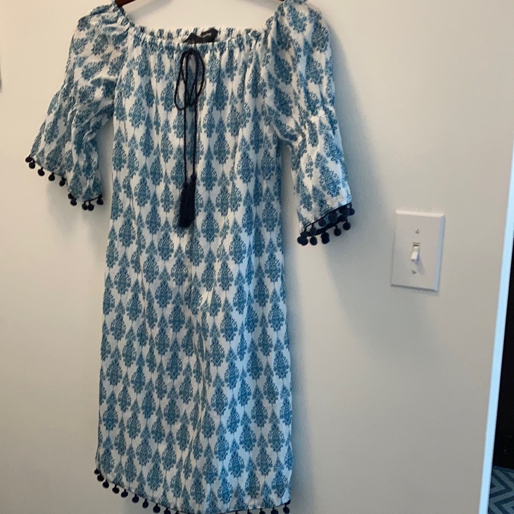 French Curve off-the shoulder dress